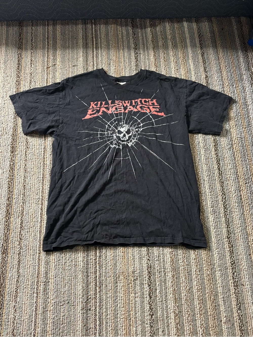 Hanes Black Killswitch Engage Graphic Tee with Red Logo